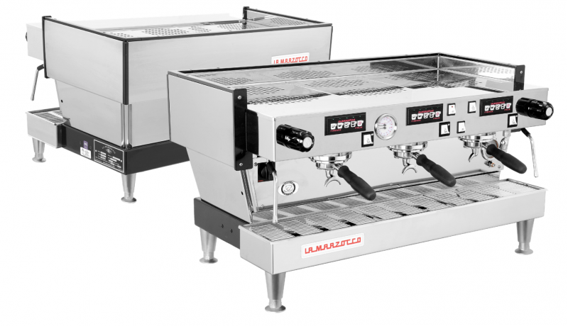 Linea Classic | 3 Group Volumetric Dosing | Front and Back View